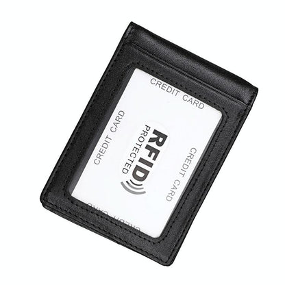 Anti-magnetic Leather Rfid Wallet - Sleek & Secure - Red