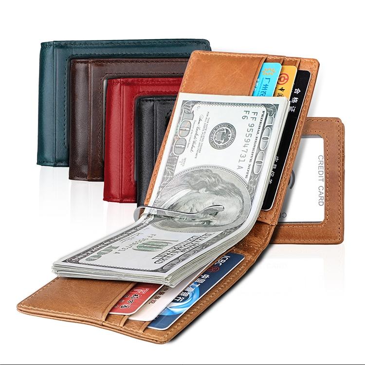 Anti-magnetic Leather Rfid Wallet - Sleek & Secure - Red