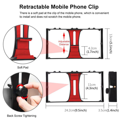 Smartphone Video Rig For Vlogging And Filmmaking - Red