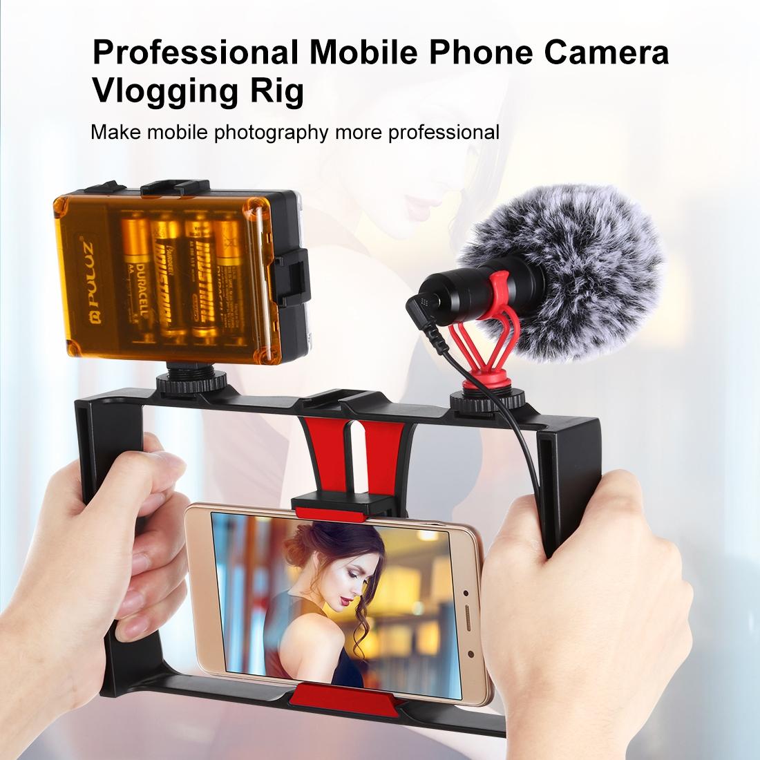 Smartphone Video Rig For Vlogging And Filmmaking - Red