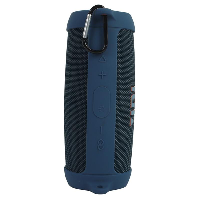 Portable Silicone Speaker Cover with Shoulder Strap & Carabiner for Jbl Charge 5 - Red