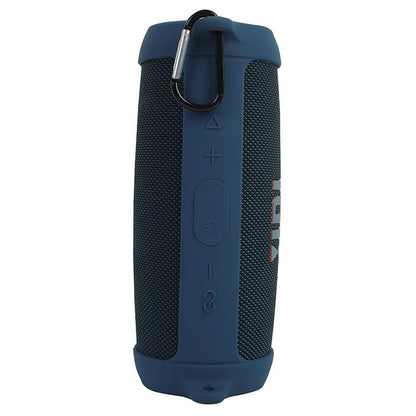 Portable Silicone Speaker Cover with Shoulder Strap & Carabiner for Jbl Charge 5 - Red