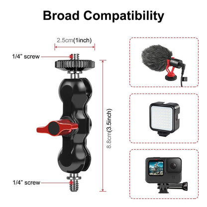 Versatile Magic Arm Clamp For Mounting - Red