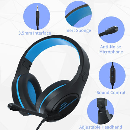 3.5Mm Noise-Canceling Gaming Headset With Retractable Mic - Black Red