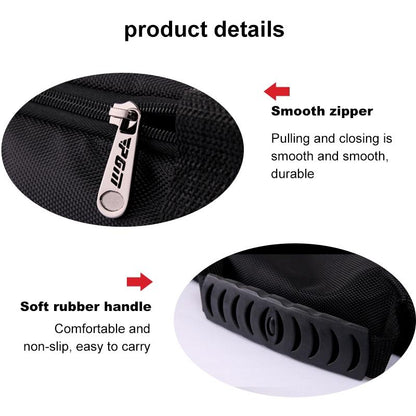 Portable Foldable Golf Ball Bag - Nylon - Black Red