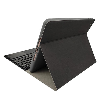9.7 Ipad Keyboard Case With Touchpad Pen Slot & Bracket - Magnetic Detachable - Silver