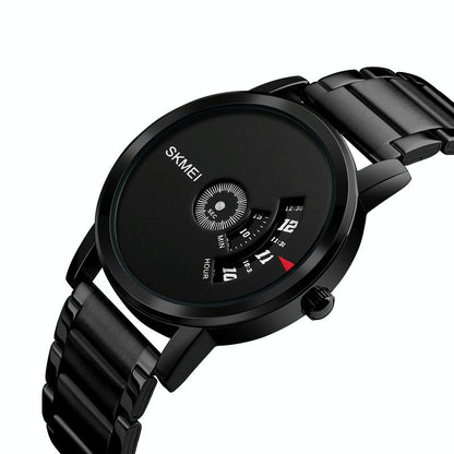 Stylish 30m Waterproof Quartz Watch with Stainless Steel Band - Silver