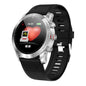 Waterproof Smart Bracelet With Call Reminder And Heart Rate Monitor - Ip68 - Silver