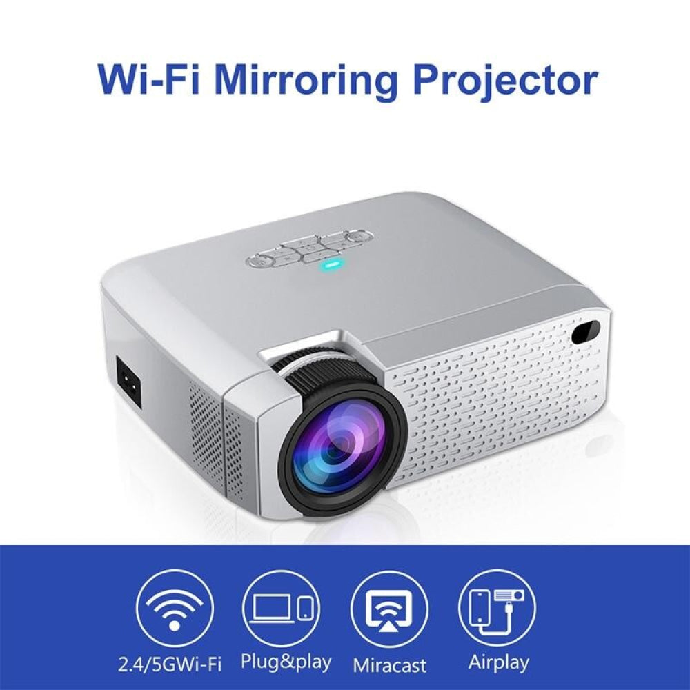 Portable Home Theater Projector - 1600 Lumens Hd Silver