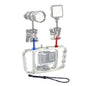Aluminum Dual Handheld Diving Light Arm Mount for Action Cameras - Silver