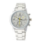 Stylish Metal Band Wrist Watch - Silver