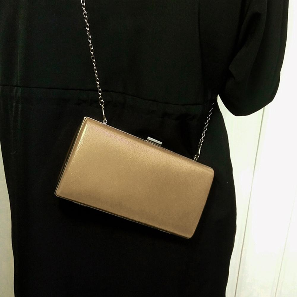 Square Party Handbag For Women Elegant Crossbody Bag For Banquets And Events - Silver