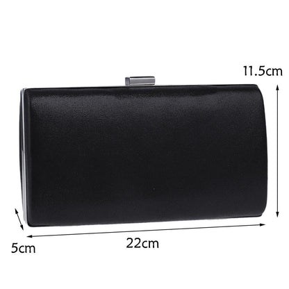 Square Party Handbag For Women Elegant Crossbody Bag For Banquets And Events - Silver