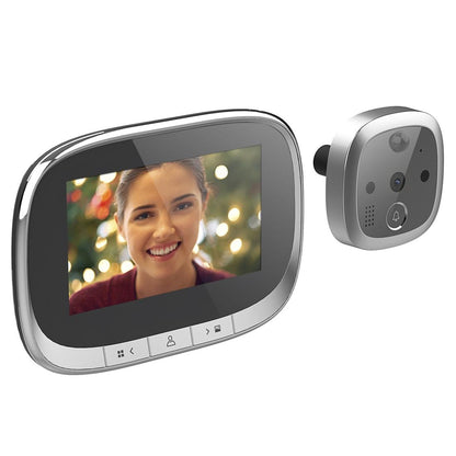 4.3 Security Door Viewer With 1.0Mp Camera Motion Detection Night Vision & Music - 145 Degree Wide Angle & Tf Card - Black