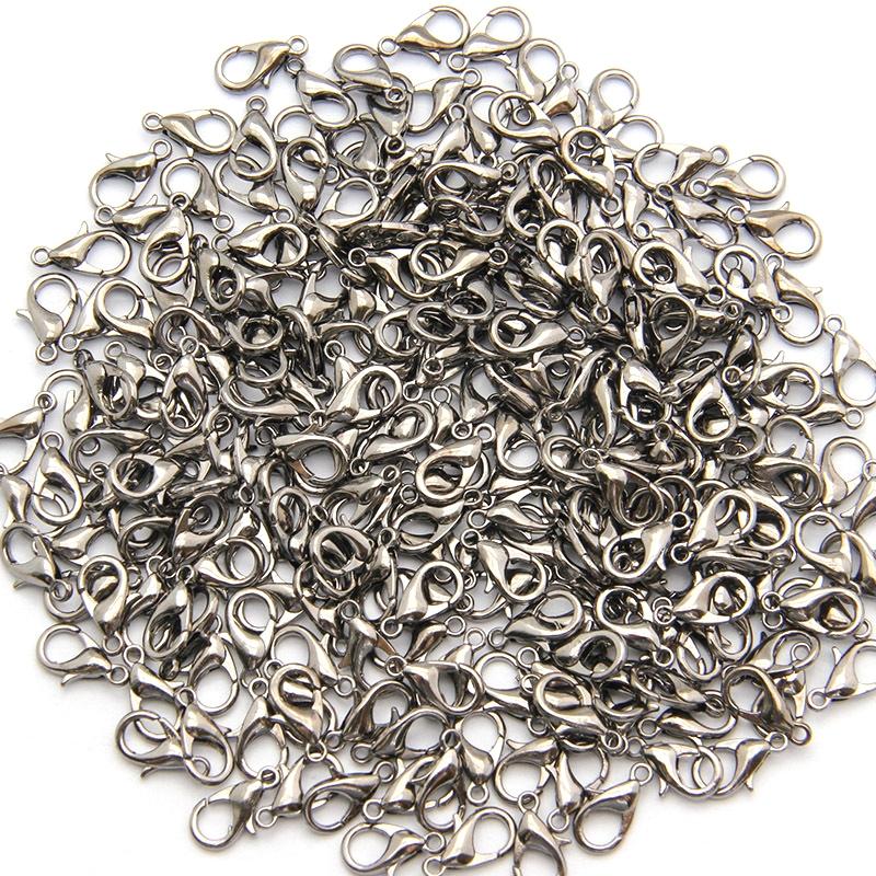 12Mm High Quality Alloy Lobster Claw For Diy Jewelry - Silver