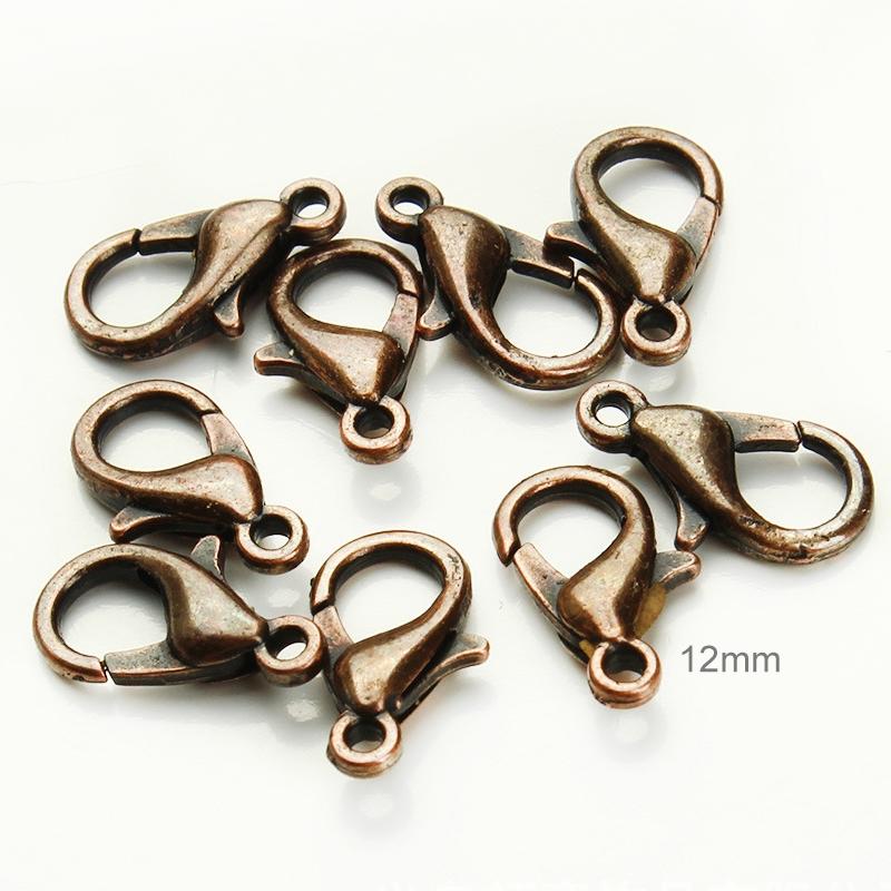 12Mm High Quality Alloy Lobster Claw For Diy Jewelry - Silver