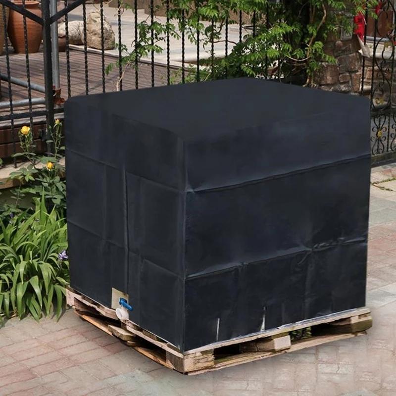 Water Tank Sunscreen Dust Cover - 1000L Capacity 210D Oxford Cloth - Silver