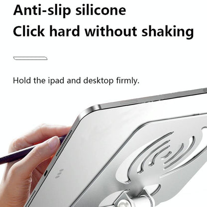 Foldable Rotating Laptop / Tablet Stand - Aluminum Alloy - Silver