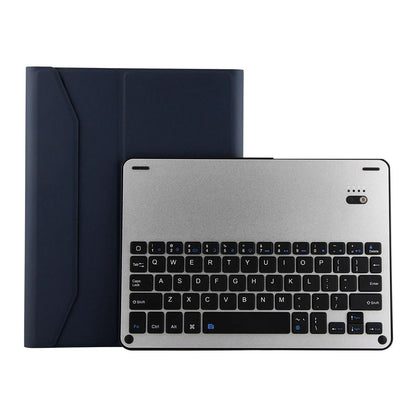 Bluetooth Keyboard & Leather Tablet Case For Ipad Air / Pro 9.7 - Detachable Water Repellent Magnetic Sleep Function 3-Gear Angle Adjustment Pen Slot - Black Silver