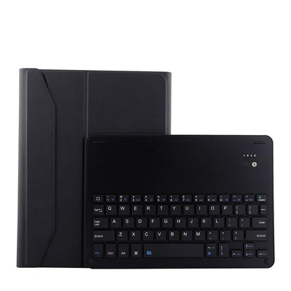 Bluetooth Keyboard & Leather Tablet Case For Ipad Pro 11 2018 - Detachable Aluminum Three-Gear Magnetic Sleep Function - Black Silver