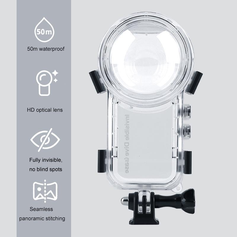 Waterproof Insta360 X3 Camera Diving Case For Underwater Photography