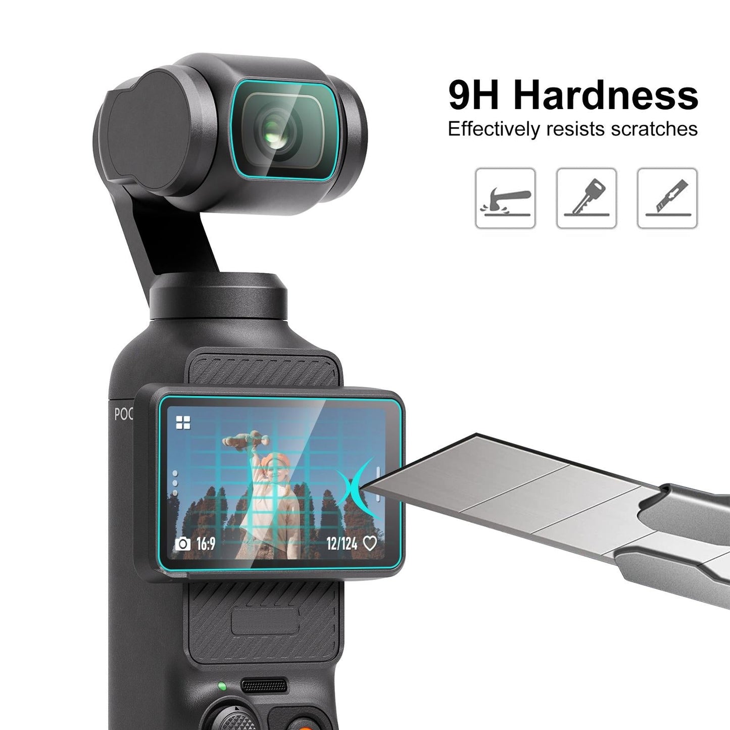 9h Tempered Glass Screen Protector for Hd Lens - 2.5d