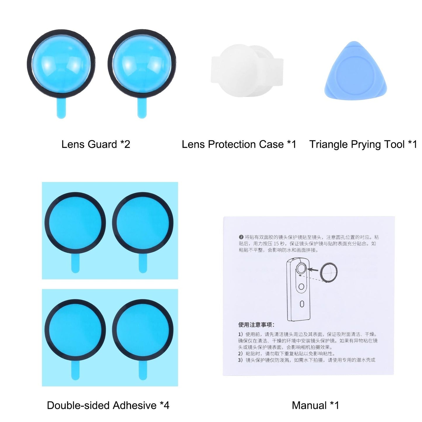 Ricoh Theta Sc2 / s / v Lens Guard Protective Cover Kit