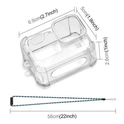 Tpu Case with Lens Cap and Neck Strap for Gopro Hero 9 / 10 / 11 / 12