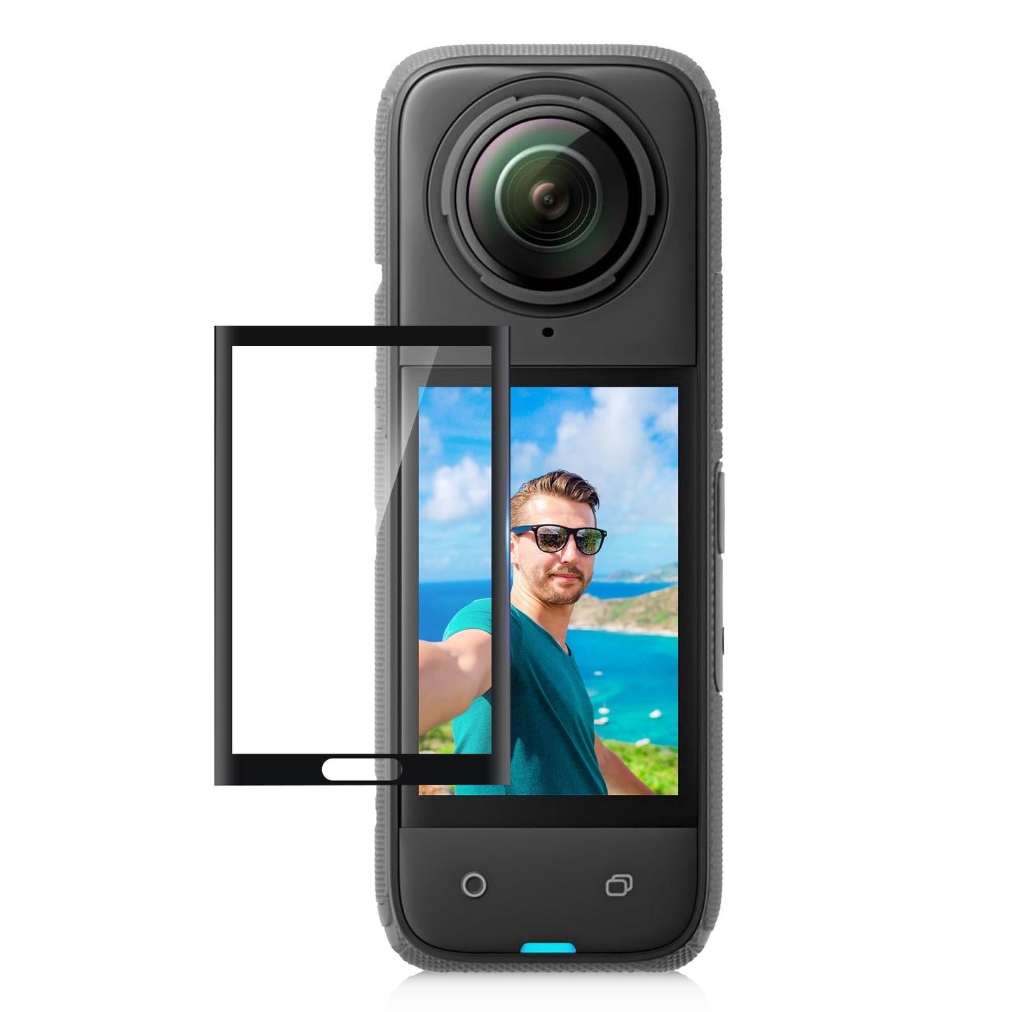 Curved Hd Tempered Glass Screen Protector For Insta360 X4 - 9H 2.5D