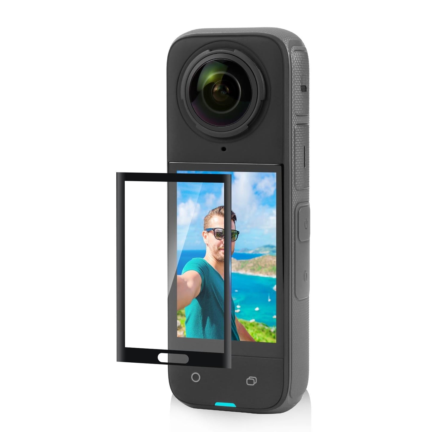 Curved Hd Tempered Glass Screen Protector For Insta360 X4 - 9H 2.5D