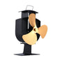 High-temp Metal Heat-powered Stove Fan - 3 Blades - Bronze