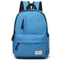 Multi-Function Canvas Laptop Backpack - Fits 15.6 Macbook Samsung Sony Dell Alienware Chuwi Asus Hp - 42X29X13Cm - Baby Blue