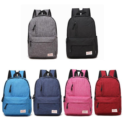 Multi-Function Canvas Laptop Backpack - Fits 15.6 Macbook Samsung Sony Dell Alienware Chuwi Asus Hp - 42X29X13Cm - Baby Blue