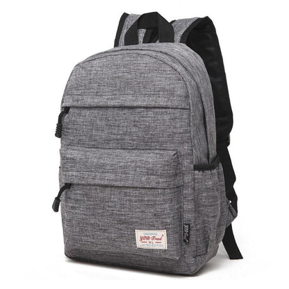 Versatile Canvas Laptop Backpack For 13-15 Inch - 36X25X10Cm - Baby Blue