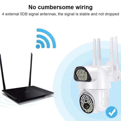 Outdoor Dome Camera With 1080P Hd Wifi Night Vision Two-Way Voice And Motion Detection