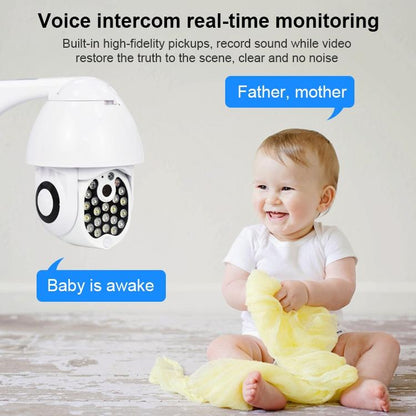 Outdoor Dome Camera With 2Mp Wifi Night Vision Two-Way Voice And Motion Detection
