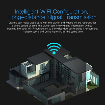 Waterproof Wifi Door Camera With Night Vision - 1080P