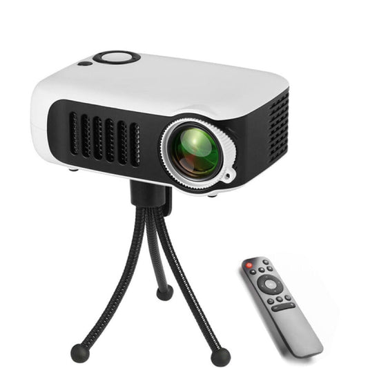 Portable 800 Lumen Home Theater Projector - 1080P Support - White