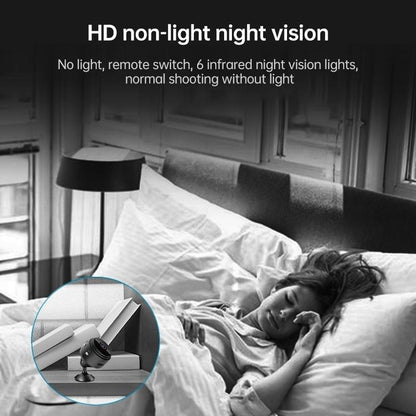 Wireless Network Camera With Wide-Angle Recording 720P Resolution - White