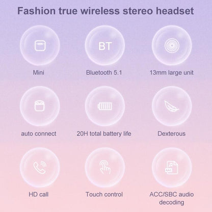 True Wireless Stereo Bluetooth 5.0 Earphones - Tn22 - White