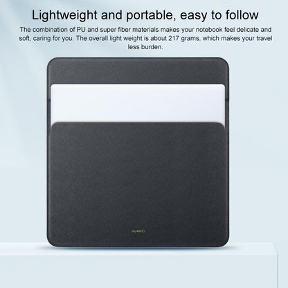 13 Inch Leather Laptop Protective Bag for Matebook x - White