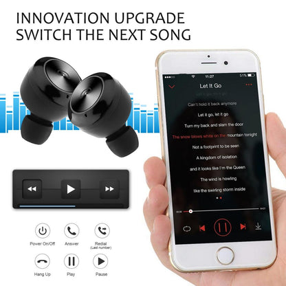 Bluetooth 5.0 Earphones with Magnetic Charging Box - Wireless - White