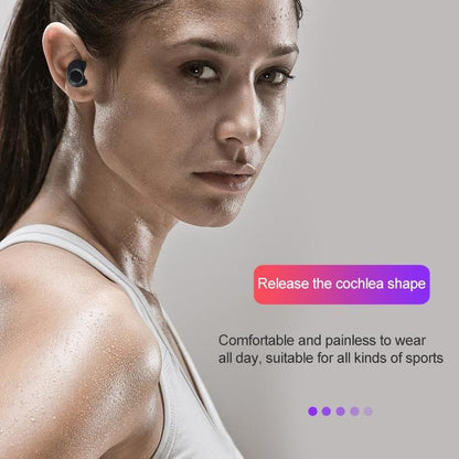 Wireless Touch Bluetooth Headset with Smart Magnetic Charging - Dt-13 - White