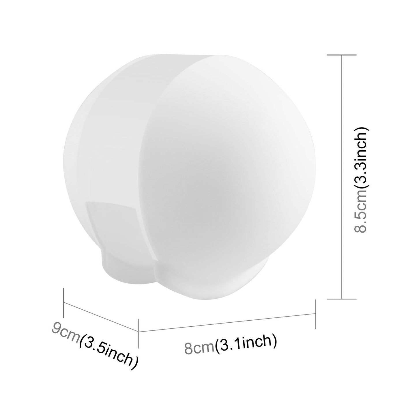 Silicone Dive Case Lens Guard for Insta360 X3 / X4 - Invisible and Protective - White