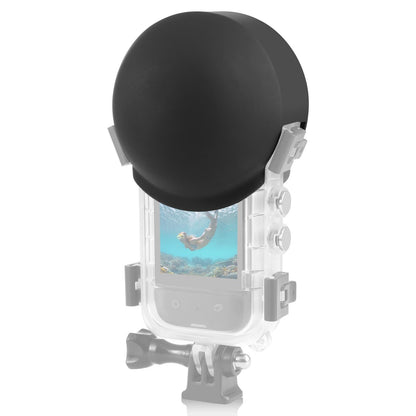 Silicone Dive Case Lens Guard for Insta360 X3 / X4 - Invisible and Protective - White