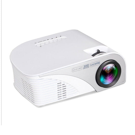 Portable Mini Led Projector With Remote - 1200 Lumens - White