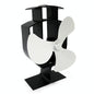 High-temp Metal Heat-powered Stove Fan - 3 Blades - White