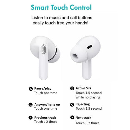 Mini Binaural Bluetooth 5.0 Sports Earphones - Ete-13 - White