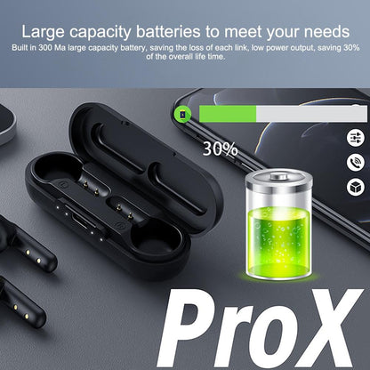 Waterproof Bluetooth Earphones with Noise Reduction and Charging Box