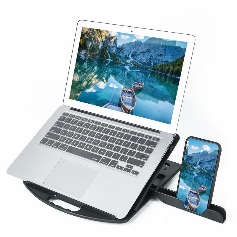 Enhanced Laptop Cooling Stand - Versatile and Efficient - White